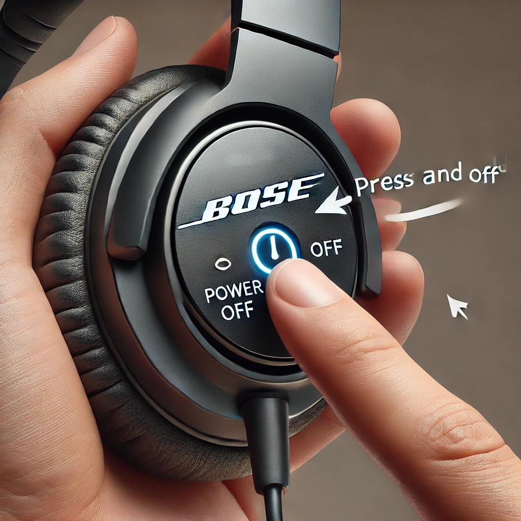 how to turn off bose headphones